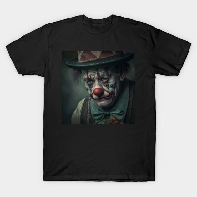 Sad Clown T-Shirt by TheArtfulAI